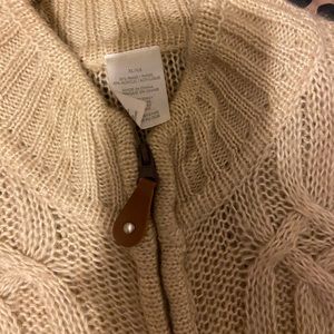Tan brown sweater ( long ) good for a cardigan